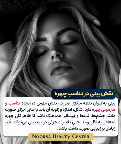 نقش بینی در تناسب چهره
