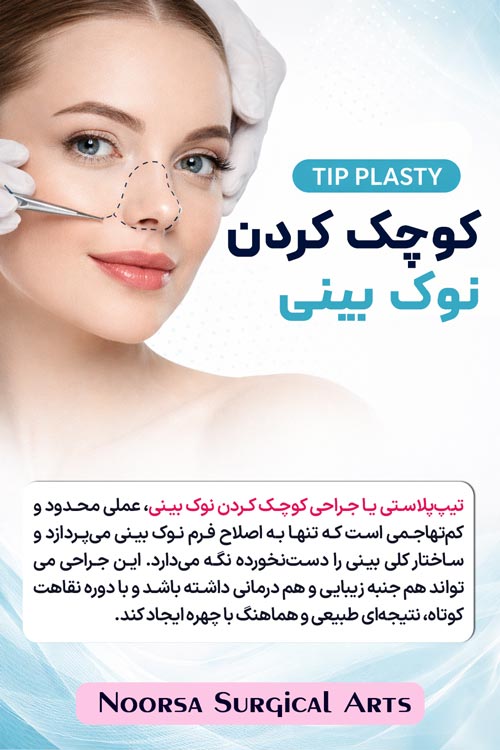 کوچک کردن نوک بینی - تیپ پلاستی