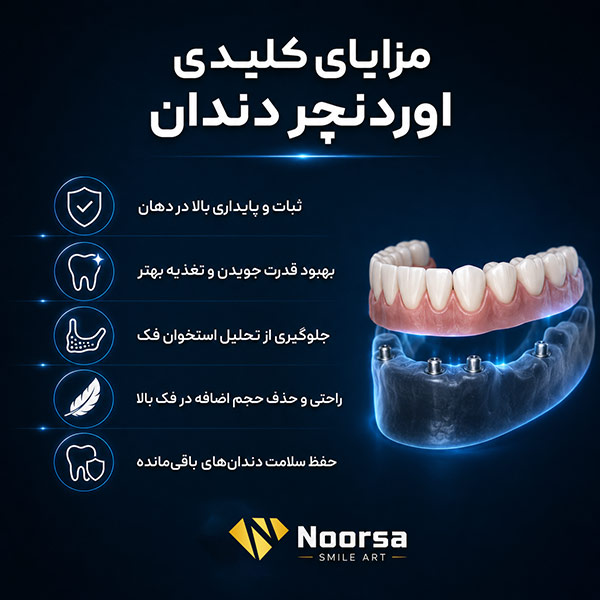 مزایای اوردنچر دندان