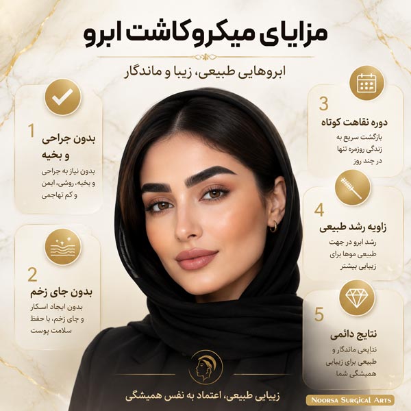 مزایای میکروکاشت ابرو