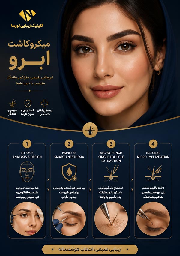 مراحل میکروکاشت ابرو