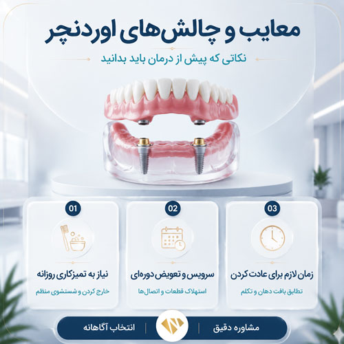 معایب اوردنچر دندان